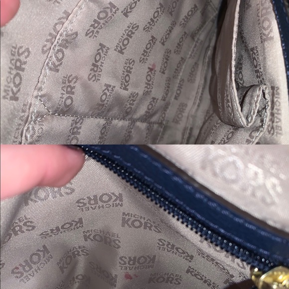 Navy Michael Khors Purse - Picture 8 of 8